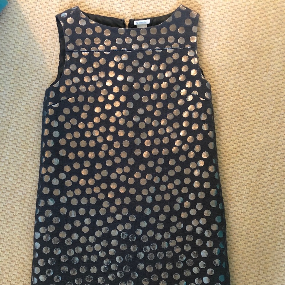 Crewcuts Silver Polka Dot Dress